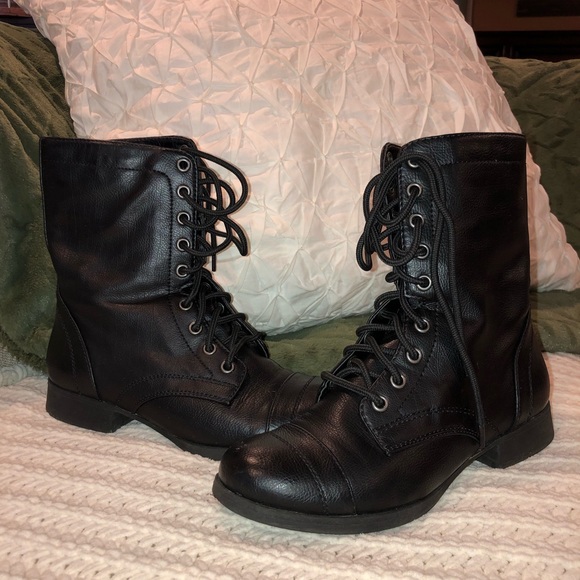 Shoes - Black Combat Boots